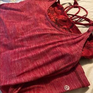Red lululemon tank